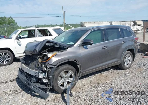 2015 Toyota Highlander Limited V6 из США, поврежденный, VIN 5TDDKRFH1FS112308